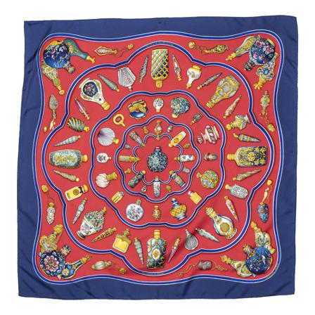 Hermès Vintage Pre-owned Scarf blå, Dam Vintage Accessoarer, Dam, Storlek: ONE SIZE