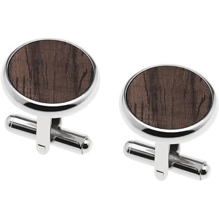 1 par naturliga trämanschettknappar Klassisk stil Delikat present till M