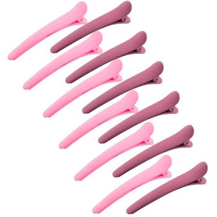 12 stk hårklemmer for styling seksjonering, 3,1 tommer matte alligator hårklemmer hårspenner ingen brett andenebb hårklemme