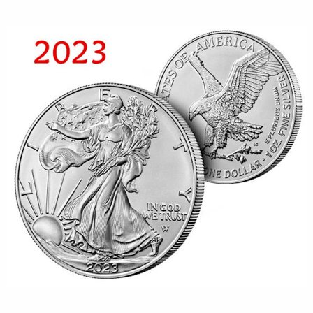 1:1 skala American Eagle minnemynt 2023