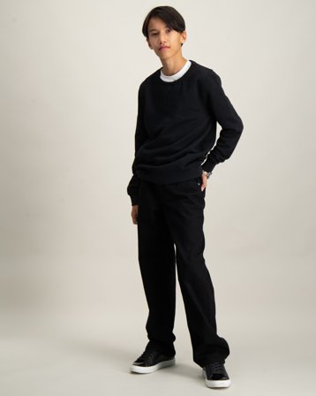 Calvin Klein SKATER CLEAN BLACK RGD Svart Byxor Kille - Kids Brand Store