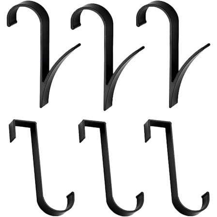 6 stycken Badrumsradiatorkrokar, Handdukskrok, Duschdörrskrokar, För Radiator Handdukshållare Uppvärmd Badkarskrok Hållare