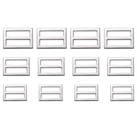 30 st Glidspännen Zinklegering Väskrem Justering Stiftspännen för Ryggsäck Resväska Storlek 25MM / 30MM / 35MM