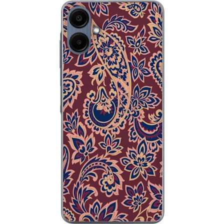 Kompatibelt Mobilskal till Samsung Galaxy A06 Paisley boho mönster indiskt mönster vintage blommor orientaliskt ornament retro textiltapet design
