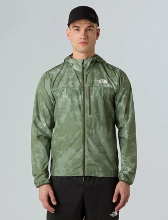 The North Face M Higher Run Wind Jacket -Print - Green - S