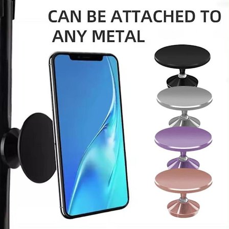 för MagSafe Magnetisk Telefonhållare Dubbelsidig Magnetisk Sugtelefonhållare(Svart)