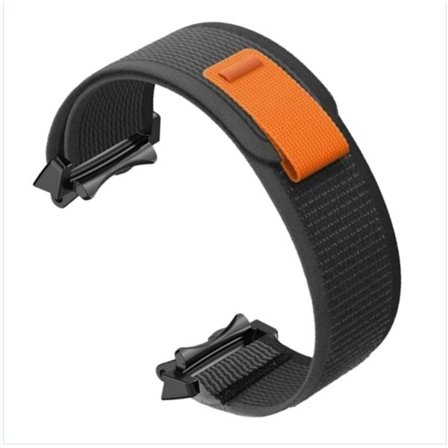 Nylon vævet åndbar urrem kompatibel med Amazfit T-Rex 2 - let, justerbar, svedresistent Black