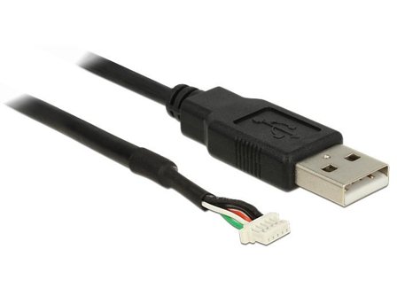 Delock camera plug V5 - intern-til-ekstern USB-adapter - 5-pins terminalblokk til USB - 1.5 m