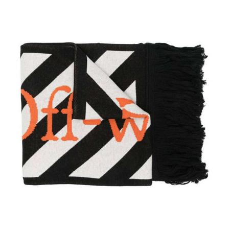 Off White, Winter Scarves Czarny, Mężczyzna, Rozmiar: ONE Size