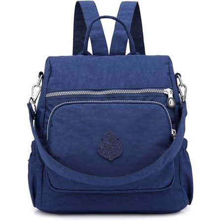 Dam Ryggsäck Dam Rucksack Handväska Stöldskydd Vattentät Nylon Skolväska Resa Casual Daypack Mode Axelväska