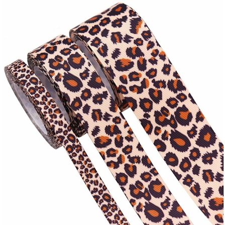 3 stk. Grosgrain LeOpard Print LeOpard Bånd til Hår Sløjfer Hovedbånd Fremstilling og Emballage