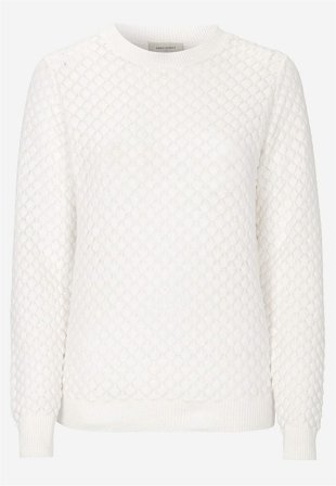 Freequent - Finstickad tröja Dodo - offwhite - för damer - XL (44) - Cellbes