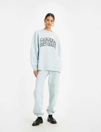 ROTATE Birger Christensen Heavy Sweat Crewneck - Blue - S