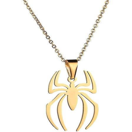Hämähäkki-riipus kaulakoru ruostumaton teräs kevyt Spiderman Charm Korut lapsille naisille pojille tytöille