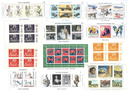 Sverige 1969-1986 - 14 mininark - Postfrisk