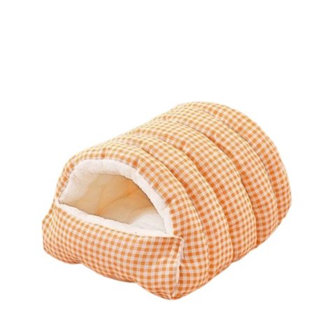 Pestävä ja irrotettava lemmikkipeti - Pehmeä ja mukava koiran/kissan pesä ympärivuotiseen käyttöön Yellow L