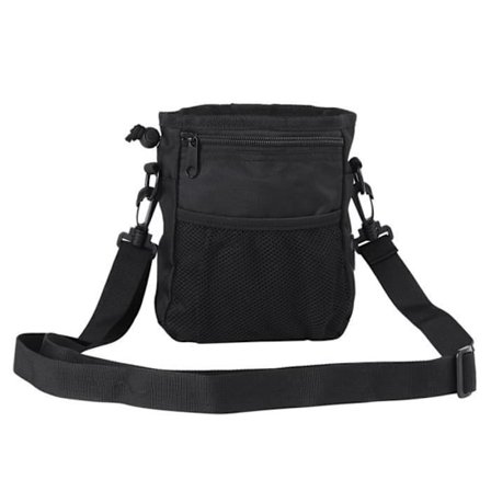 Godbitpose for hund - Cuque - Svart - Avtakbart belte - Metallklips - Praktisk