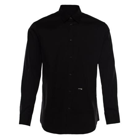 Dsquared2 - Skjortor - Svart - Herr - Storlek: S, Herr, Storlek: S