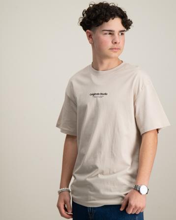 Jack & Jones JORVESTERBRO TEE SS CREW NECK Beige T-Shirts Jungen - Kidsbrandstore