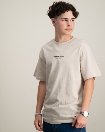 Jack & Jones JORVESTERBRO TEE SS CREW NECK NOOS JNR Beige T-Shirts Jungen - Kids Brand Store