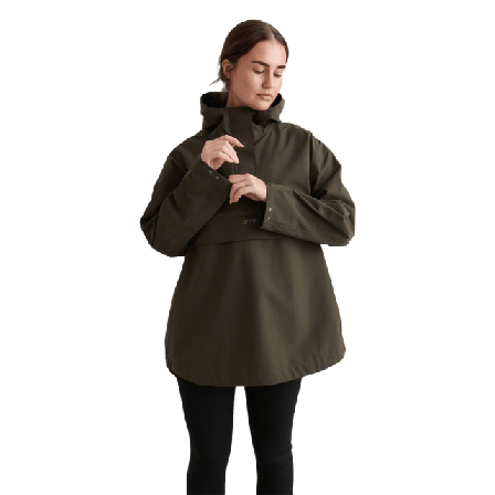 aim'n Khaki Waterproof Oversized Anorak Friluftsjackor Dam Grön L