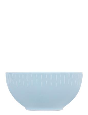 Confetti Aqua Skål M/Relief Porcelæn 14 Cm. Home Tableware Bowls Breakfast Bowls Blue Aida