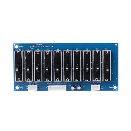 EQ Equalizer Board Stereo Dubbel Kanal Justerbara Tonkort Förförstärkare Frontpanel