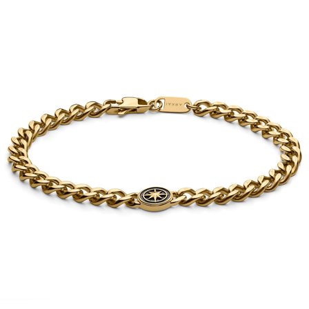 Atlas | Pulseira Estrela Polar em Aço Dourado para homens - Pulseiras em aço