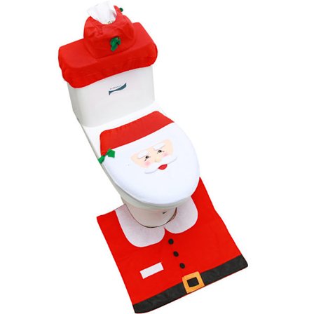 3D Nose Santa Cover och set Roliga juldekorationer set om 3