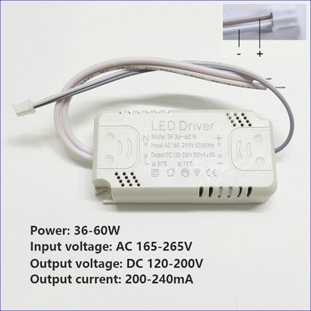Led Light Driver Light Power Adapter 36-60W 36-60W