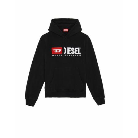 Diesel, Hoodies Zwart, Heren, Maat:XL