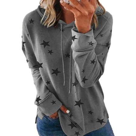 Casual i plusstorlek, casual tröja, tröja med huva dark gray,4XL