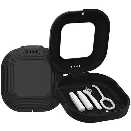 IC Dental Brace Förvaring Stor Kapacitet Ortodontisk Retainer Förvaring Svart