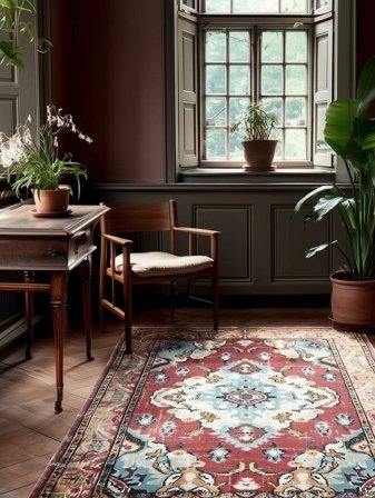 Medallion Leia Orange Oeko-Tex Rug