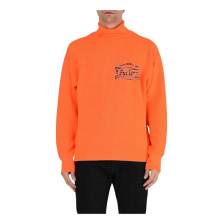 Aries, Turtlenecks Oranje, Heren, Maat:L