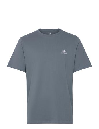 Standard Fit Left Chest Star Chev Emb Tee Converse Grey