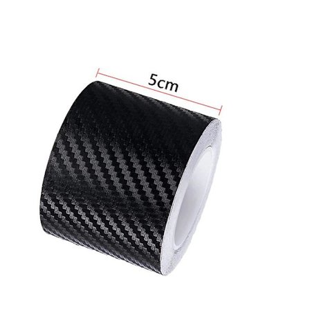 5/10m 3d Karbonfiber Bilklistremerke DIY Lim Beskyttelsesstripe Auto Dørterskel Sidespeil Anti Ripe Tape Vanntett Beskyttelsesfilm| |