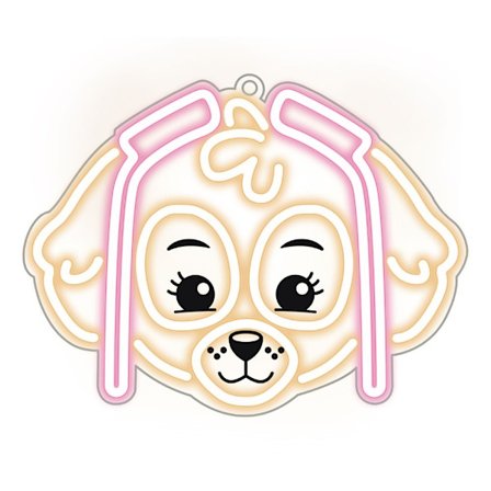 Paw Patrol LED Neon-skilt - Skye