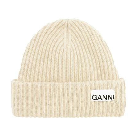 Ganni Hoeds , Beige , Dames , Maat: ONE Size Hoeden