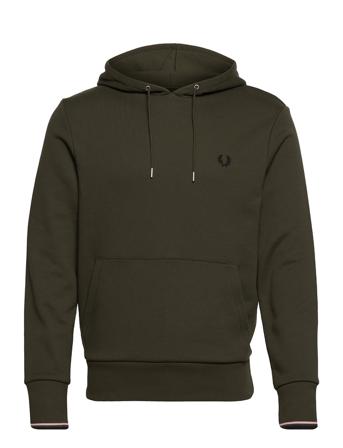 Tipped Hooded Sweatsh Green Fred Perry
