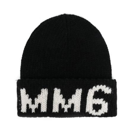 MM6 Maison Margiela, Beanies Zwart, Heren, Maat:L