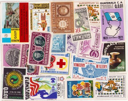 Guatemala - 24 forskellige - Postfrisk