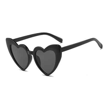 Nye Dame Sexy Eye Love Heart Solbriller Retro Big Frame Perso