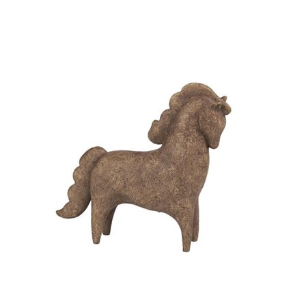 Hartsihevoshahmo, ruskea, 28.1x7.1x25.3 cm