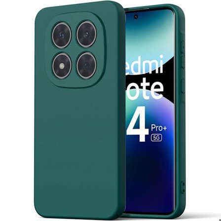 Coque för Xiaomi Redmi Note 14 Pro Plus 5G/Note 14 Pro+ 5G - Silikon Grön Natt - E.F.Connection