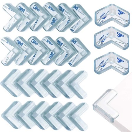 28 stk. Transparent Hjørnebeskyttelse, Til Bord, Glasbord, Møbler, Børn