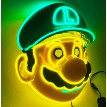 Cartoon Game Mary Glow Mask Halloweenrekvisita