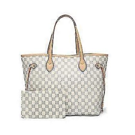 Dame Ternet Tote Skuldertaske Håndtaske Pu Læder Taske Med Indvendig Pose-r