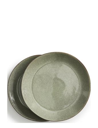 Nature Serving Plate 2-Pack Home Tableware Vihreä Sagaform