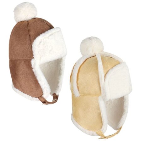 2st Baby Vintermössa Barn Beanies Kepsar KHAKI&GUL B+A B+A